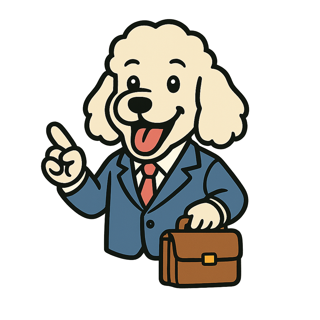 Lucky the poodle